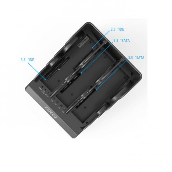 Usb 3.0 Disk Hdd Harddisk Dock Station. Sata ve İde Desteği Klon - 6