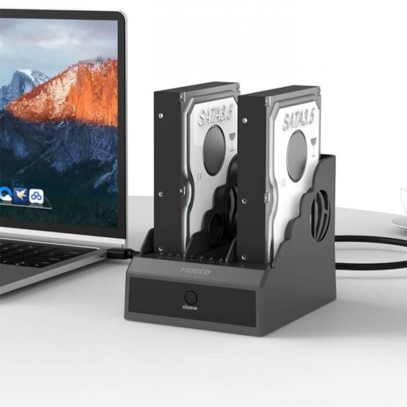 Usb 3.0 Disk Hdd Harddisk Dock Station. Sata ve İde Desteği Klon - 7