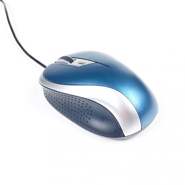 Wozlo Ergonomik Usb Optik Kablolu Mouse 1000 Dpi - Petrol Mavisi 519129421 - Resim 2