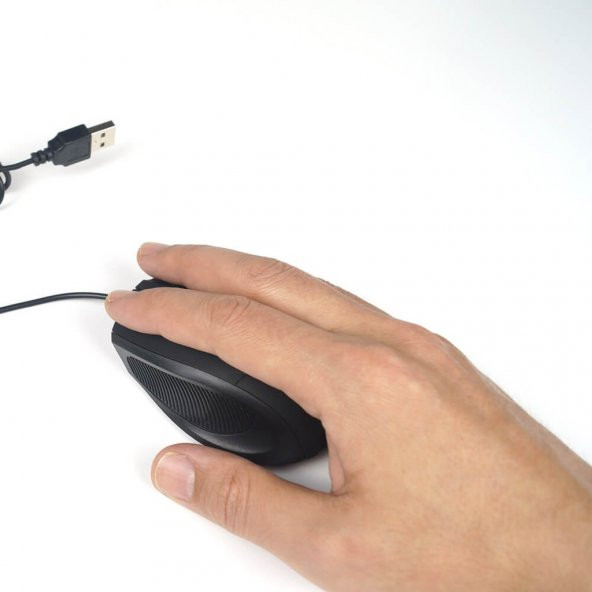 Kablolu Usb Optik Mouse 1600 Dpi Optic Maus Fare - Siyah 519129360 - 4