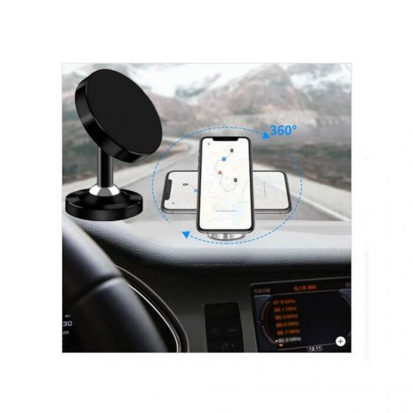 Mıknatıslı Araç Içi Telefon Gps Tutucu 360 Tüm Cihazlarla Uyumlu 519128539 - 7