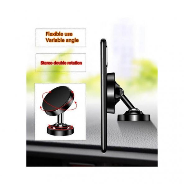 Mıknatıslı Araç Içi Telefon Gps Tutucu 360 Tüm Cihazlarla Uyumlu 519128537 - 6