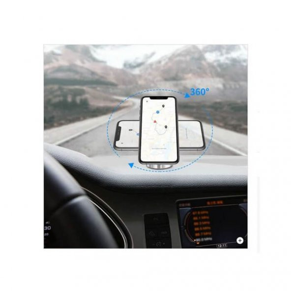 Mıknatıslı Araç Içi Telefon Gps Tutucu 360 Tüm Cihazlarla Uyumlu 519128539 - 10