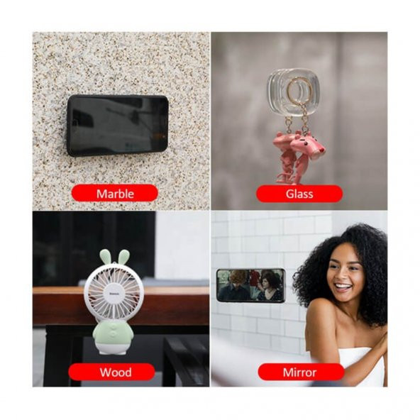 Çift Taraflı Yapışkanlı Yıkanabilir Slikon Jel Telefon Tutucu 519128367 - 2