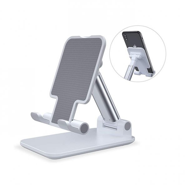 Masaüstü Katlanabilir Tablet ve Telefon Tutucu 2 Kademeli Stand - 4