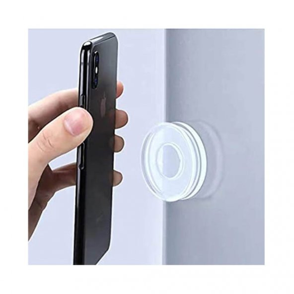 Çift Taraflı Yapışkanlı Yıkanabilir Slikon Jel Telefon Tutucu 519128367 - 9