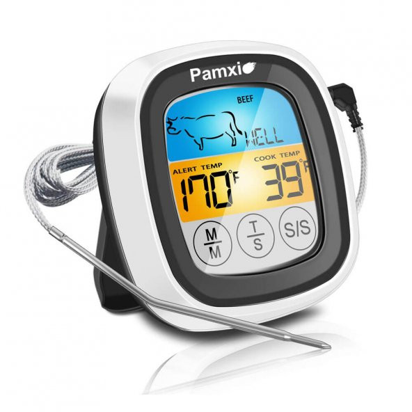 Barbekü Termometresi Hassas Renkli Dijital Gıda Et Termometresi ürün görseli