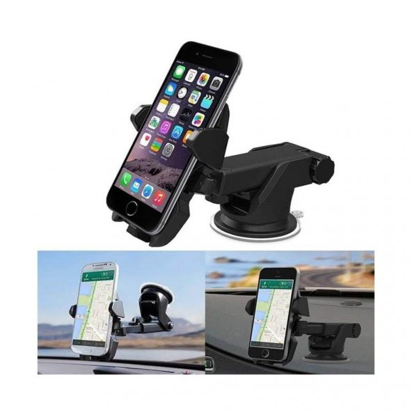 Çok Fonksiyonlu Araç Içi Telefon Tutucu Vantuzlu Ayarlanabilir 519127144 - 7