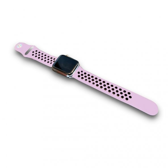 Apple Watch 38 - 40 Mm Silikon Spor Kordon Kayış Pudra Pembe (519058018) - 2