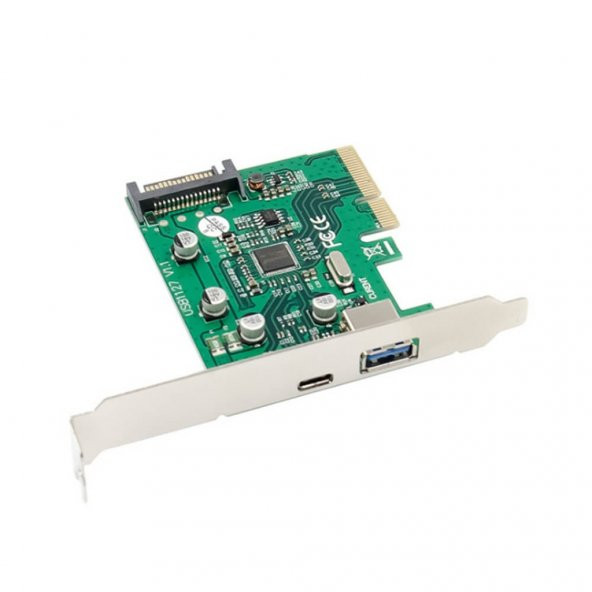 Pci-E Usb 3.1 Type C + Type A Sata Port Pci Express Kart Asm1142 519057818 - Resim 2
