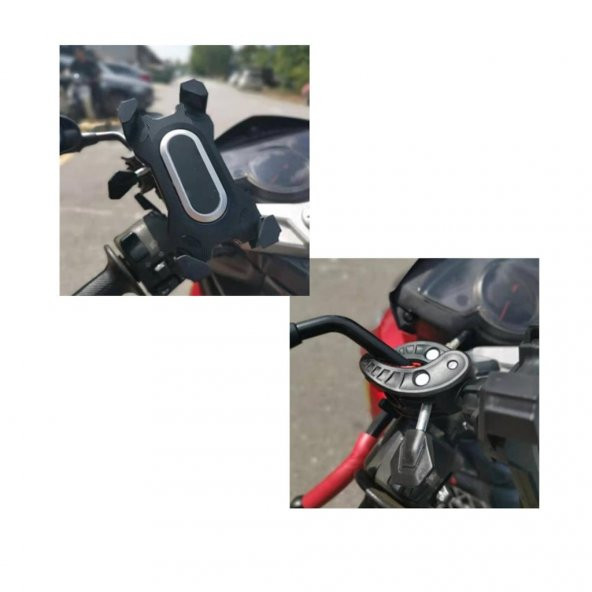 Motosiklet / Bisiklet Için Oynar Başlıklı Telefon Tutucu 519127018 - 9