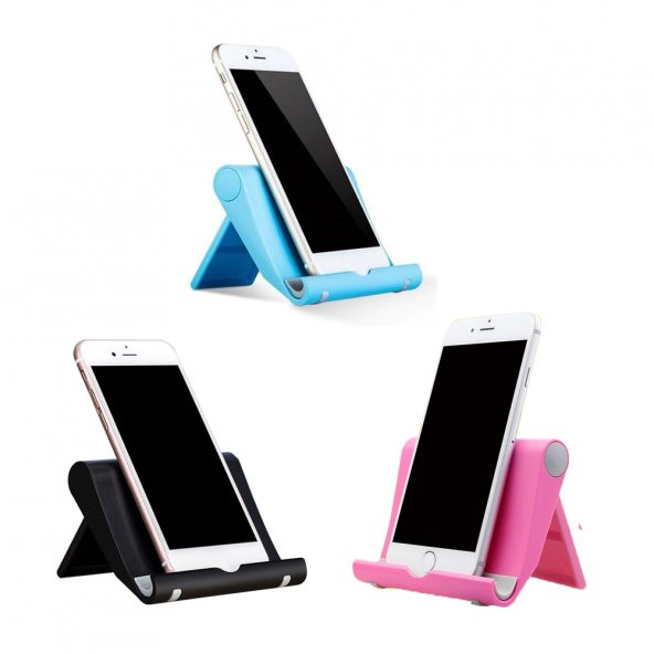 Masaüstü Telefon Tablet Tutucu Stand Katlanabilir Ayarlanabilir