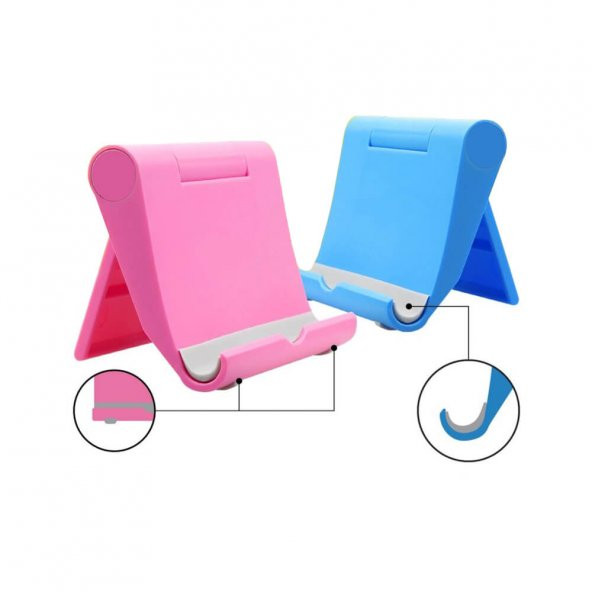 Masaüstü Telefon Tablet Tutucu Stand Katlanabilir Ayarlanabilir - 4