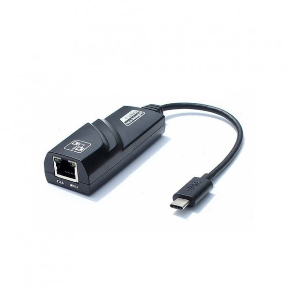 Wozlo 1000Mbps USB 3.1 Type C To Gigabit Ethernet Çevirici Ethernet Kartları