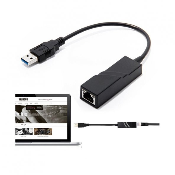 Wozlo Usb 3.0 Gigabit Ethernet Kartı Adaptör 1000 Mbps Realtek Chipset - 2