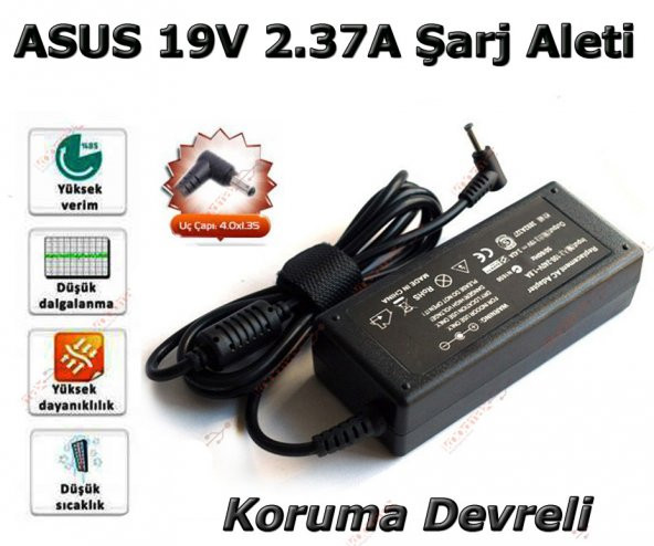 Koodmax Asus Zenbook Ux31A Notebook Adaptör 19V 2.37A Şarj Aleti - Resim 3