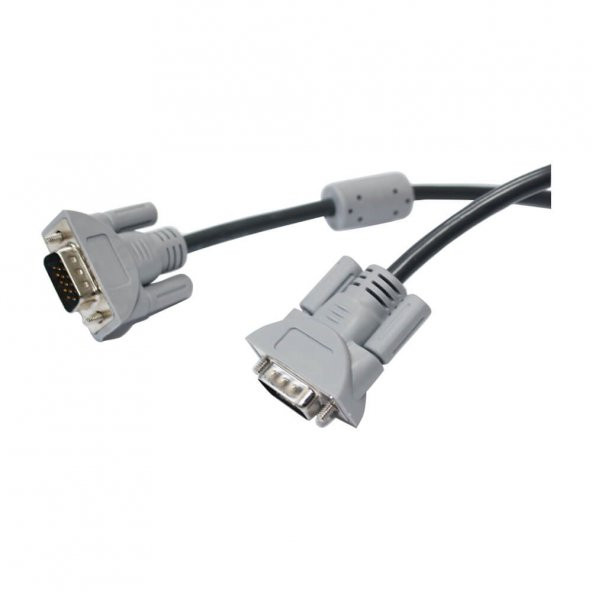 50M Metre Erkek-Erkek Vga Kablo Ekran Kablosu Gri ürün görseli