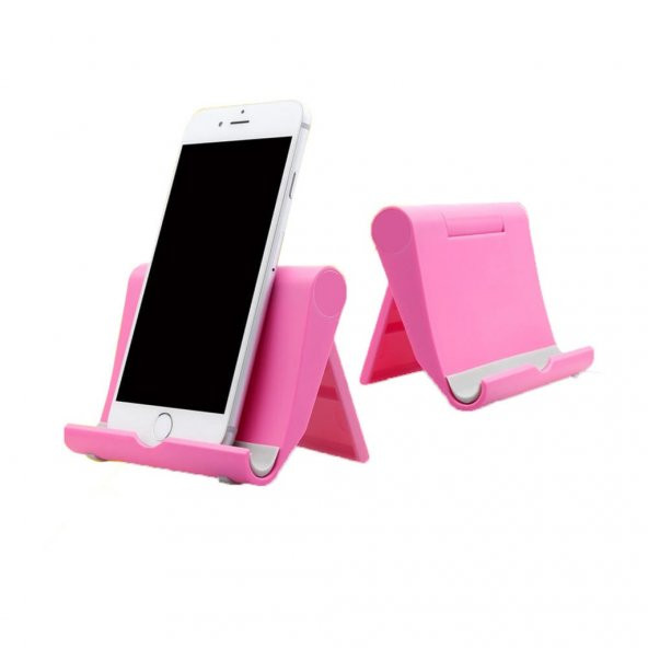 Telefon Tablet Tutucu Stand Katlanır Ayarlanabilir Masaüstü Pembe 518948108