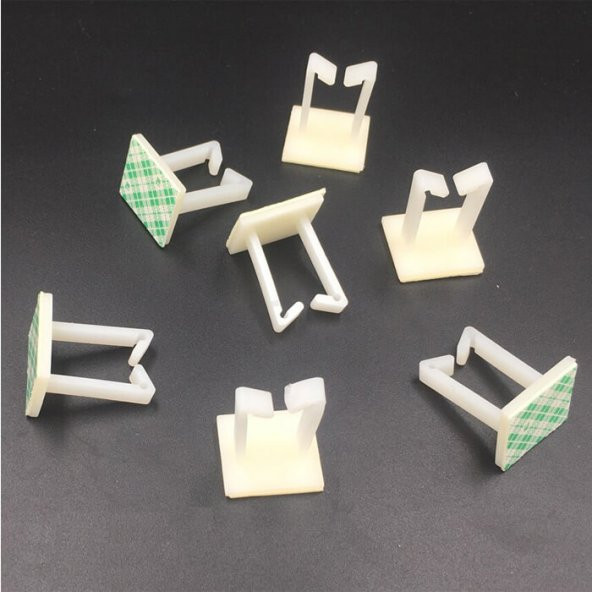 Wt-1 Geçmeli Kablo Klipsi-Kablotoplayıcı-Yapışkanlı-Sabit 50 Adet ürün görseli