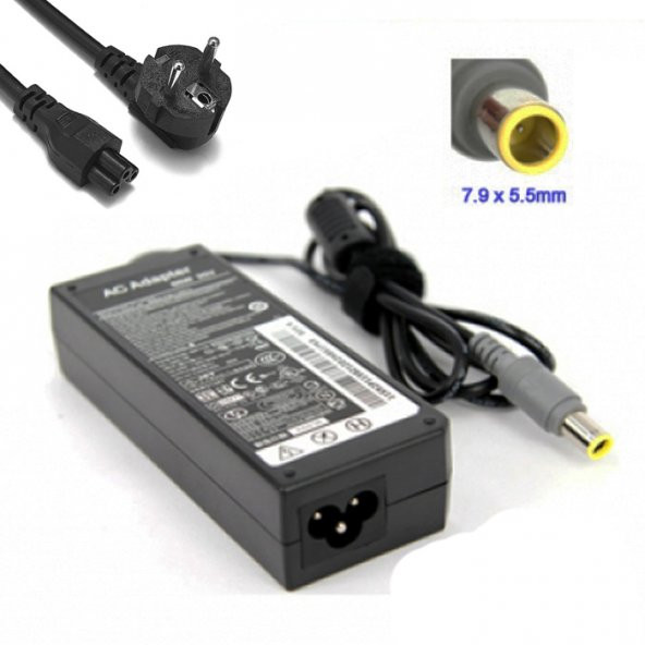 Koodmax Lenovo Ideapad Z360 Adaptör Şarj Aleti 20V 4.5A 7.9 x 5.5 MM