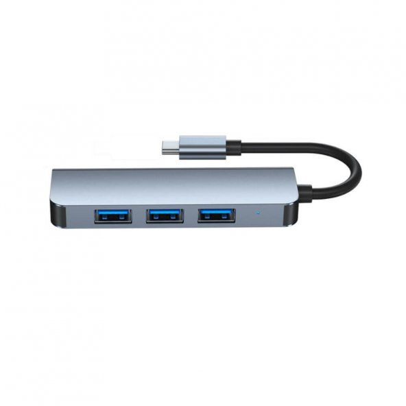 Type C 4 Port Usb 3.0 Hub Usb C Çoklayıcı Alüminyum Gövde - Resim 2