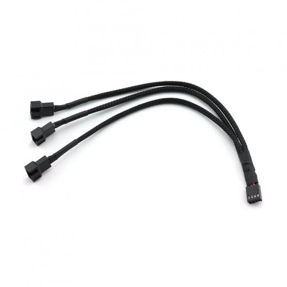 Fan Çoklayıcı Y Pwm Splitter Kablosu 4Pin Dişi 4Pin-2X 3Pin Erkek ürün görseli