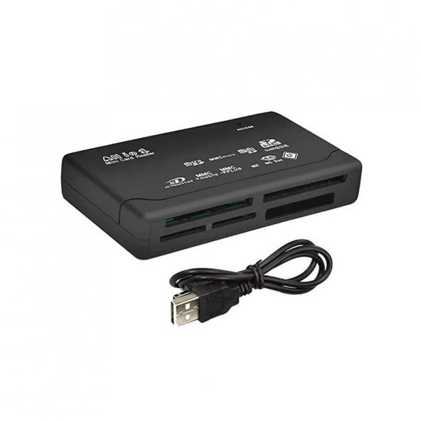 Usb Çoklu Kart Okuyucu Hub Micro Sd Xd Mmc Ms Cf Tf Mini M2 Combo - 4