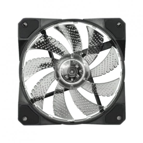 12Cm Kasa Fanı 3D 15 Led Rgb Soğutucu Fan Sessiz Renkli Işıklı - Resim 4