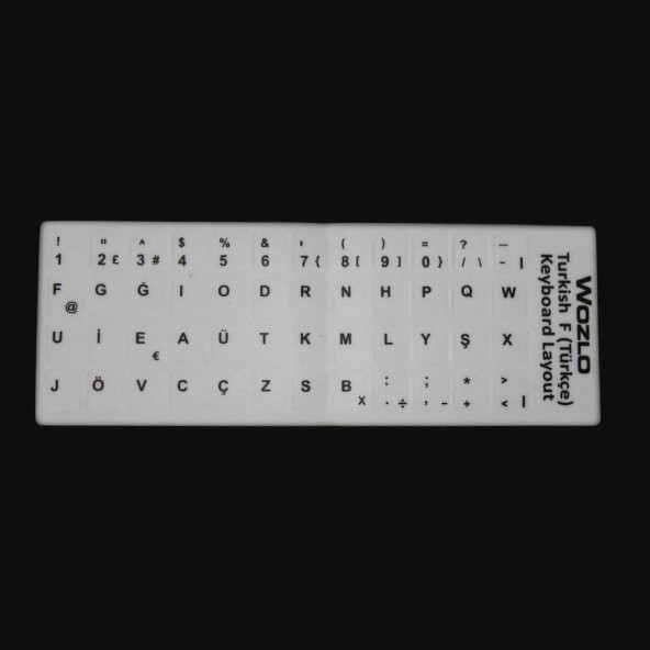 Wozlo Türkçe F Klavye Etiketi Laptop Pc Sticker Keyboard Sticker