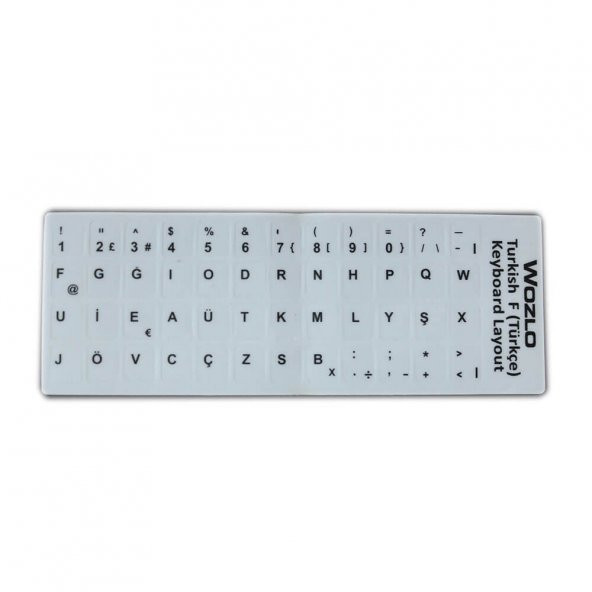 Wozlo Türkçe F Klavye Etiketi Laptop Pc Sticker Keyboard Sticker - 2