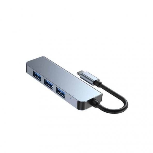 Type-C 4 Port Usb 3.0 Hub Usb-C Çoklayıcı Alüminyum Gövde (518945799) - Resim 2