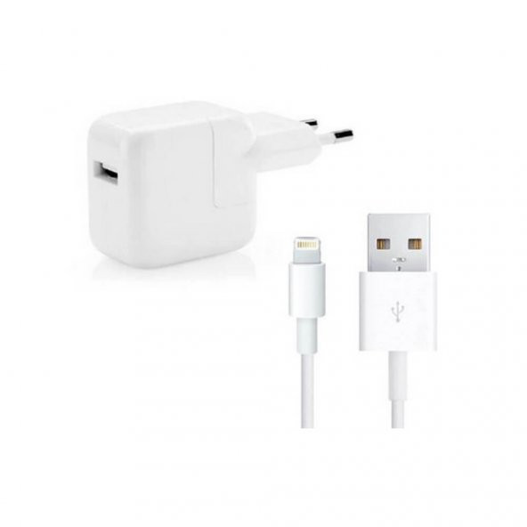 Ipad 2-3-4 Air Pro Usb Şarj Cihazı Adaptörü 12W 2.4A + Usb Kablo