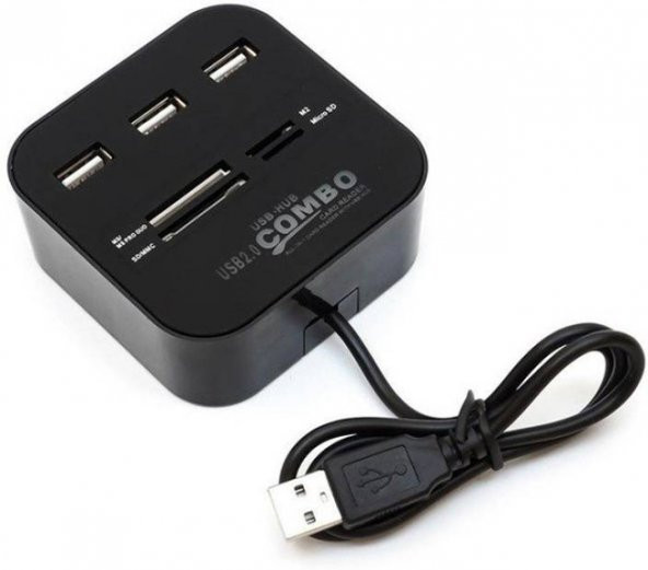 USB 2.0 Hub 3 Port USB Çoklayıcı Çoklu Kart Okuyucu 40 In 1 - 5