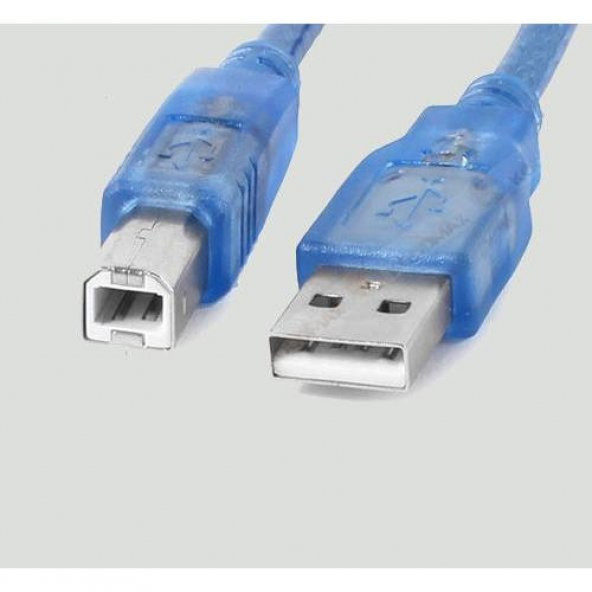 3 Metre Usb Yazıcı Kablosu Lazer Uyum Şeffaf 3M