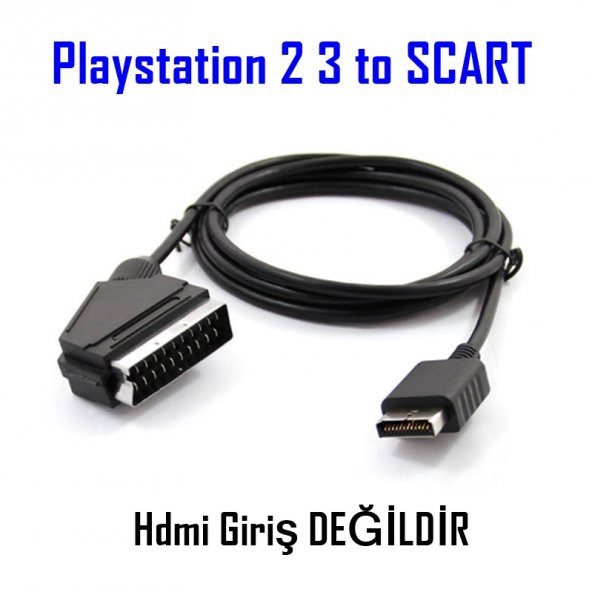 Playstation 2 3 Rgb Scart Tv Kablosu Ps2 Ps3 Tv Bağlantı Kablosu