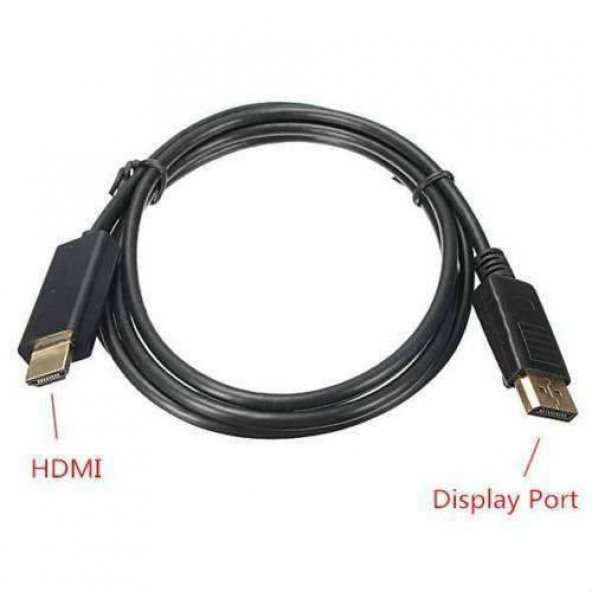 Displayport To Hdmi Kablo Çevirici Tv Görüntü Ekran Kablosu 1.8M