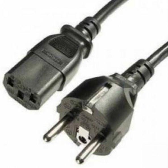 Masaüstü Kasa Power Güç Kablosu Monitör Kablosu 0.75Mm 1.8 Metre ürün görseli