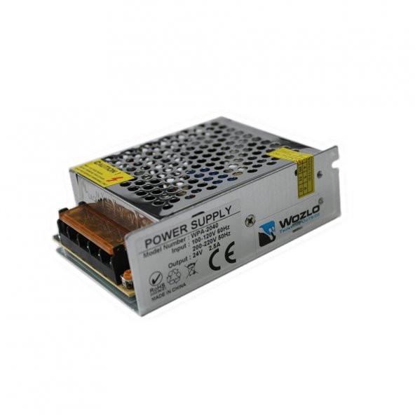 24V 2.5A Metal Kasa Adaptör Güvenlik Kamera Şerit Led Adaptörü - 2