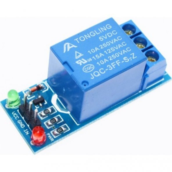 Turbosepet Tek Kanallı 5V Arduino Röle Modülü Tekli Röle Kartı Koruma Rölesi 456608508 - 1