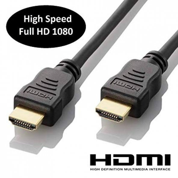 Hdmi Kablo 3 Metre 3D Full Hd Ses Görüntü Aktarma Altın Uç 3 Mt