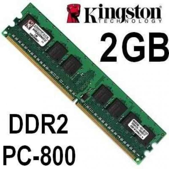 Kingston 2Gb Ddr2 800 Mhz Ram Masaüstü Ram Sifir Faturali 443979745 ürün görseli 1