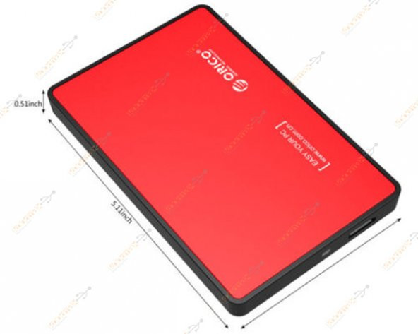 Orico 2.5 Usb 3.0 Harddisk Kutusu Ssd Hdd Kutusu Kırmızı - 3