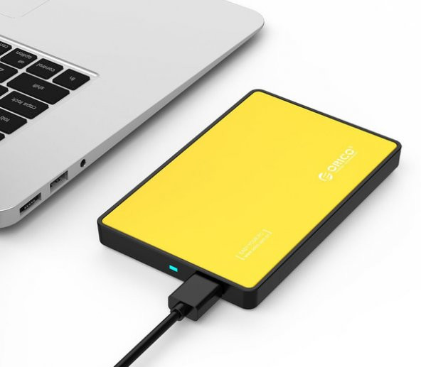 Orico 2.5 Usb 3.0 Harddisk Kutusu Ssd Hdd Kutusu Sarı Renk - Resim 2