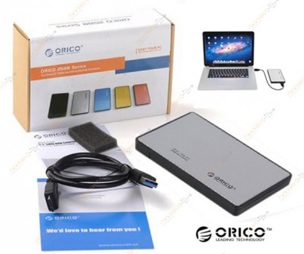 Orico 2.5 İnç Usb 3.0 Sata Harddisk Hdd Kutu Gri - 8
