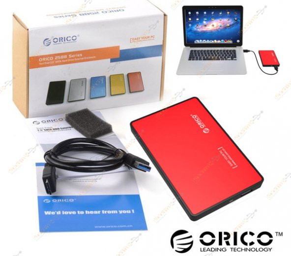 Orico 2.5 Usb 3.0 Harddisk Kutusu Ssd Hdd Kutusu Kırmızı - 8