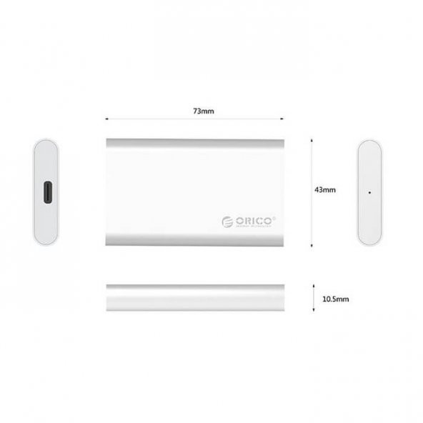 Orico Type C Msata Harici Hard Disk Kutusu Ssd Hdd Kutu - 5
