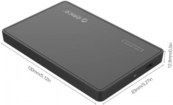 Orico Type C Harici Hard Disk Kutusu Hdd Ssd 2588C3-Bk - Resim 3