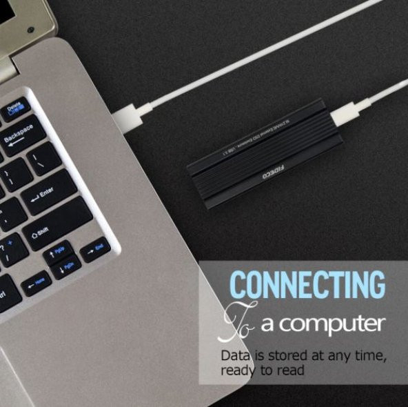 Harddisk Kutusu Usb 3.1 Gen2 Type C To M.2 Pcıe Nvme Hdd Kutu Gri - 3