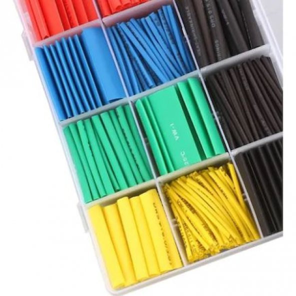 Kablo Yalıtım Isı Shrink Boru Daralan Makaron 8 Boy 530 Adet - Resim 2