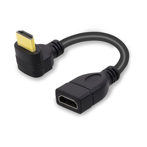 Hdmi Kablo Uzatma 90 Derece 4K 3D Hdmi Bağlantı Kablosu Adaptörü ürün görseli